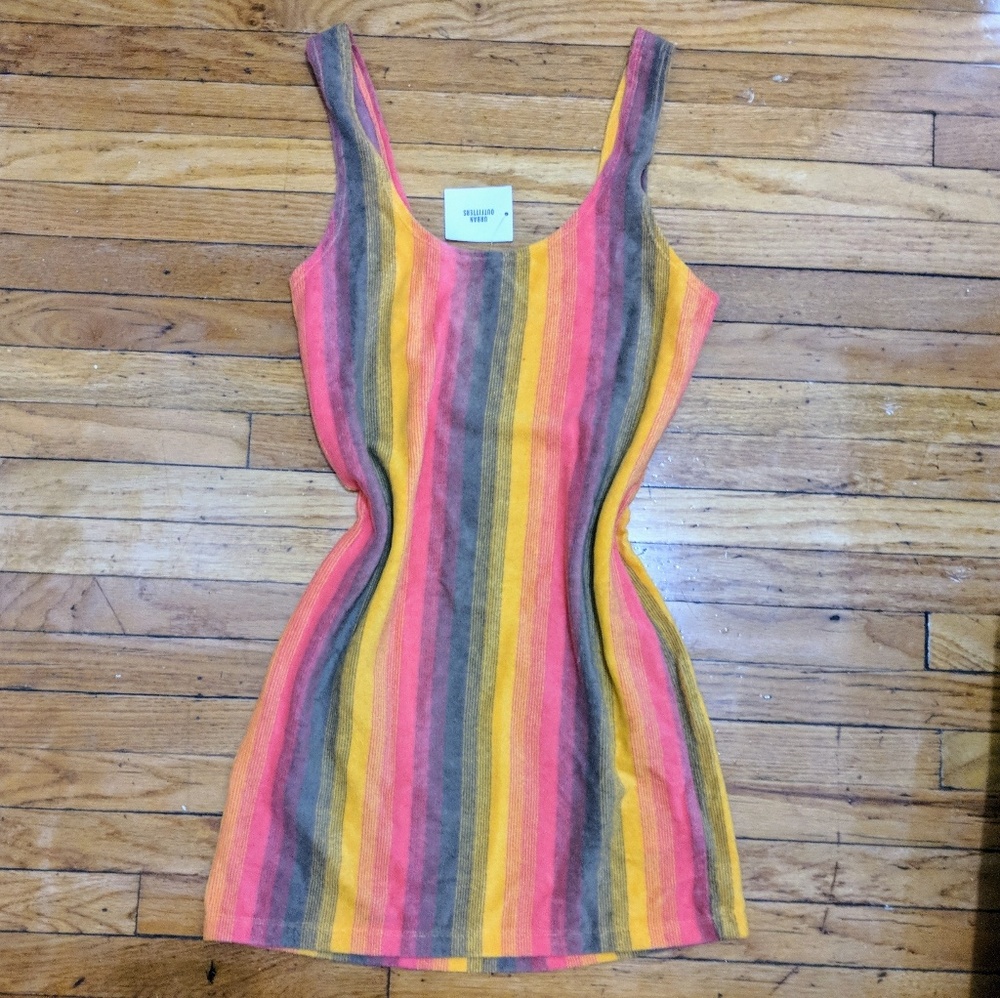 Retro Velour Bodycon Tube Dress - Picture 5 of 7